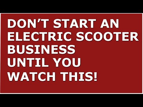 How to Start a Electric Scooter Business | Free Electric Scooter Business Plan Template Included [Video]