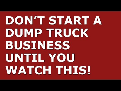 How to Start a Dump Truck Business | Free Dump Truck Business Plan Template Included [Video]