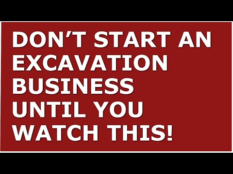 How to Start a Excavation Business | Free Excavation Business Plan Template Included [Video]