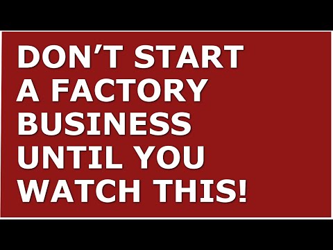 How to Start a Factory Business | Free Business Plan Template Included [Video]