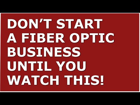 How to Start a Fiber Optic Business | Free Fiber Optic Business Plan Template Included [Video]