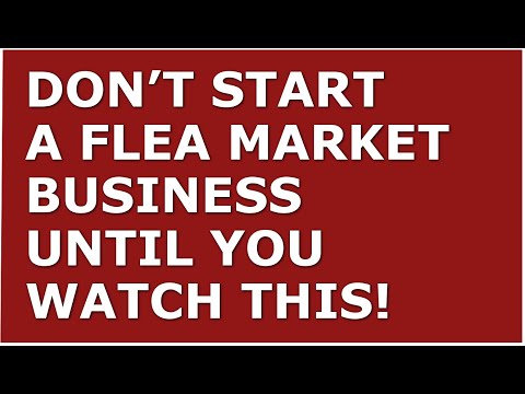 How to Start a Flea Market Business | Free Flea Market Business Plan Template Included [Video]