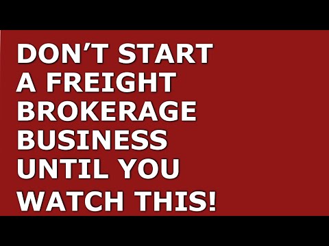 How to Start a Freight Brokerage Business | Free Freight Brokerage Business Plan Template Included [Video]