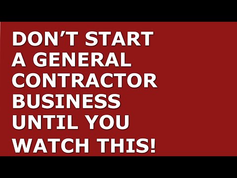 How to Start a General Contractor Business | Free General Contractor Business Plan Template Included [Video]