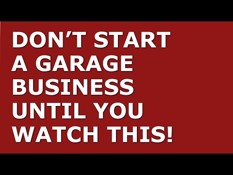 How to Start a Garage Business | Free Garage Business Plan Template Included [Video]