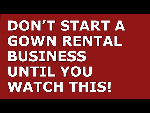 How to Start a Gown Rental Business | Free Gown Rental Business Plan Template Included [Video]