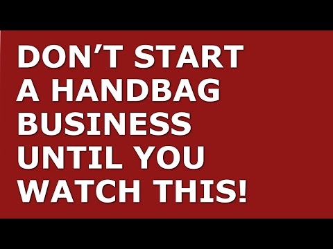 How to Start a Handbag Business | Free Handbag Business Plan Template Included [Video]