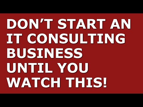 How to Start a IT Consulting Business | Free IT Consulting Business Plan Template Included [Video]