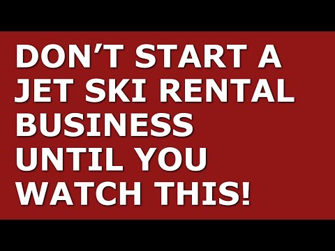 How to Start a Jet Ski Rental Business | Free Jet Ski Rental Business Plan Template Included [Video]