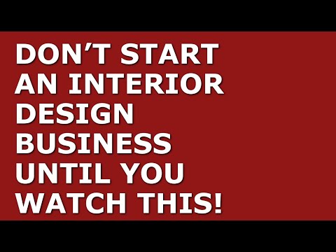 How to Start a Interior design Business | Free Interior design Business Plan Template Included [Video]