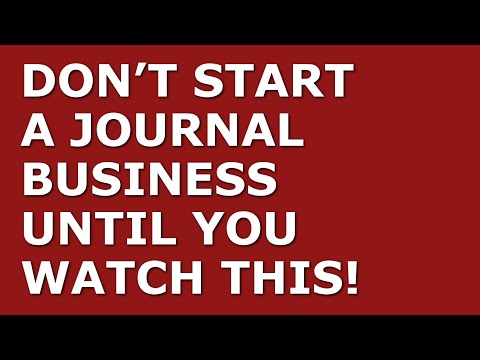 How to Start a Journal Business | Free Journal Business Plan Template Included [Video]