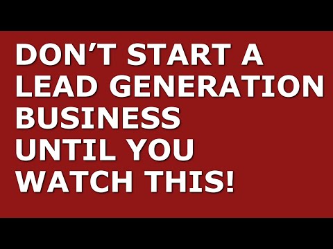 How to Start a Lead Generation Business | Free Lead Generation Business Plan Template Included [Video]