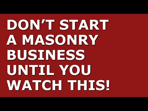 How to Start a Masonry Business | Free Masonry Business Plan Template Included [Video]