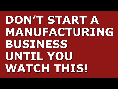 How to Start a Manufacturing Business | Free Manufacturing Business Plan Template Included [Video]