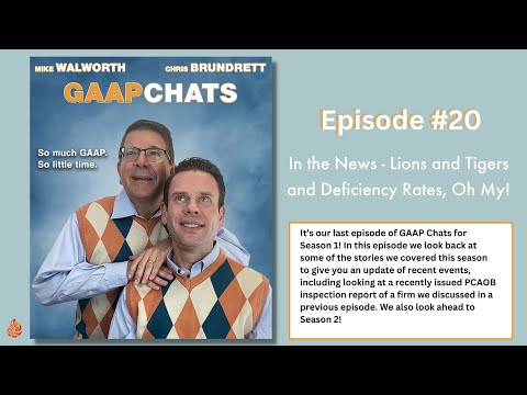 Episode 20:  In the News – Lions and Tigers and Deficiency Rates, Oh My! [Video]