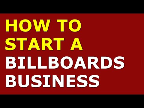 How to Start a Billboards Business | Free Billboards Business Plan Included [Video]