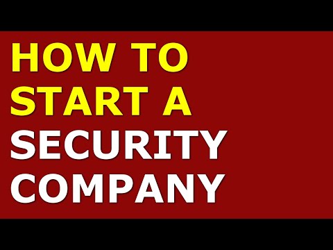 How to Start a Security Company Business | Free Security Company Business Plan Included [Video]