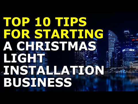 Starting a Christmas Light Installation Business Tips | Free Business Plan Template Included [Video]