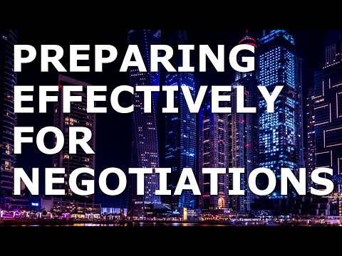 Negotiation Skills: Preparing Effectively For Negotiations [Video]