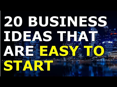 20 Business Ideas that Are Easy to Start [Video]