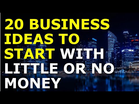 20 Business Ideas to Start With Little or No Money [Video]