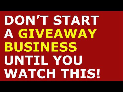 How to Start a Giveaway Business | Free Giveaway Business Plan Template Included [Video]