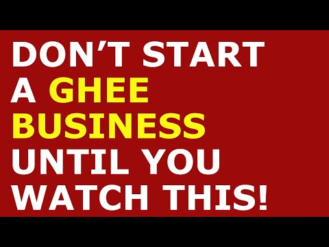 How to Start a Ghee Business | Free Ghee Business Plan Template Included [Video]