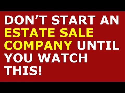 How to Start an Estate Sale Company Business | Free Estate Sale Business Plan Template Included [Video]