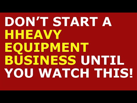 How to Start a Heavy Equipment Business | Free Heavy Equipment Business Plan Template Included [Video]