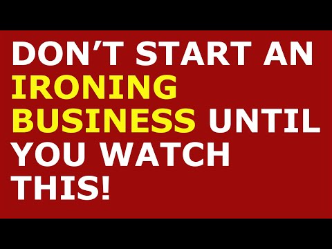 How to Start an Ironing Business | Free Ironing Business Plan Template Included [Video]