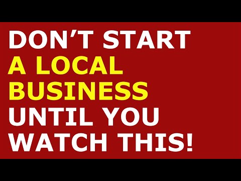 How to Start a Local Business | Free Local Business Plan Template Included [Video]