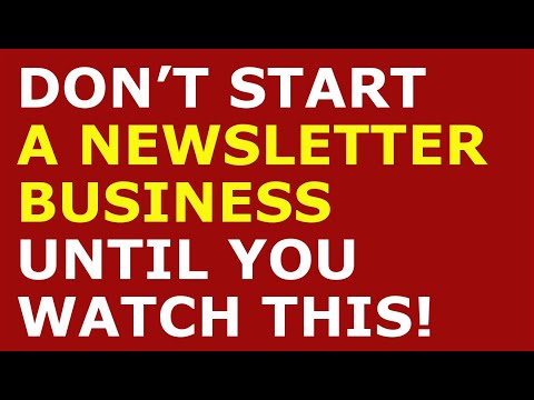 How to Start a Newsletter Business | Free Newsletter Business Plan Template Included [Video]