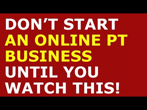 How to Start an Online PT Business | Free Online PT Business Plan Template Included [Video]