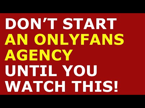 How to Start an Onlyfans Agency Business | Free Onlyfans Agency Business Plan Template Included [Video]