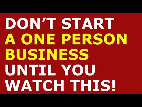 How to Start a One Person Business | Free One Person Business Plan Template Included [Video]