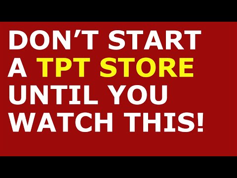 How to Start a TPT Store Business | Free TPT Store Business Plan Template Included [Video]