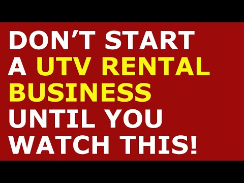 How to Start a UTV Rental Business | Free UTV Rental Business Plan Template Included [Video]