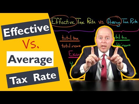 Effective Tax Rate vs Average Tax Rate [Video]