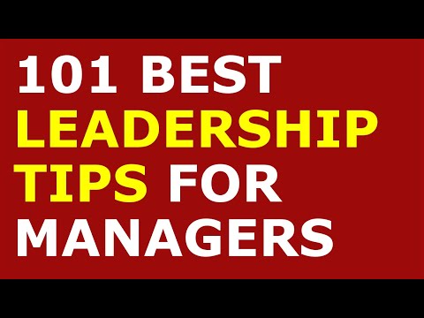 101 Best Leadership Tips for Managers [Video]