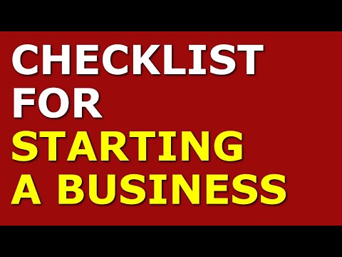 Watch This *Before* You Start a Business | Checklist for Starting a Business [Video]