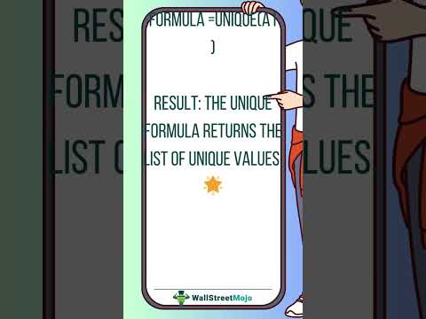 UNIQUE FORMULA – WALLSTREETMOJO EXCEL MINI SERIES [Video]