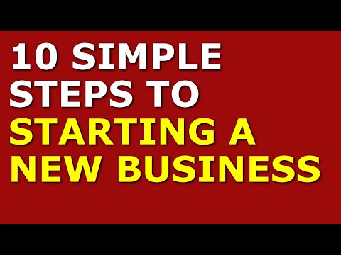 10 Simple Steps to Starting a New Business | How to Start a Business [Video]