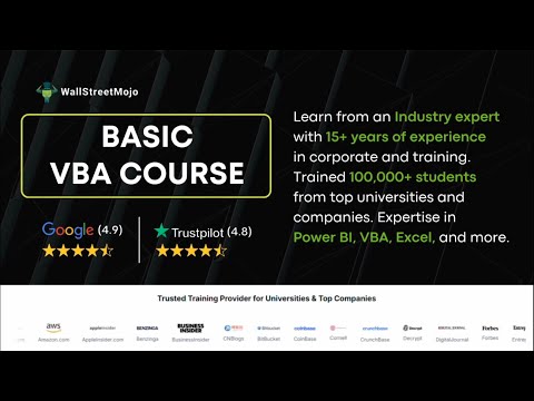 Master VBA with WallStreetMojo’s Beginner Course! [Video]