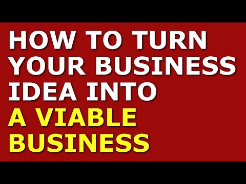 How to Turn Your Business Idea into a Viable Business [Video]
